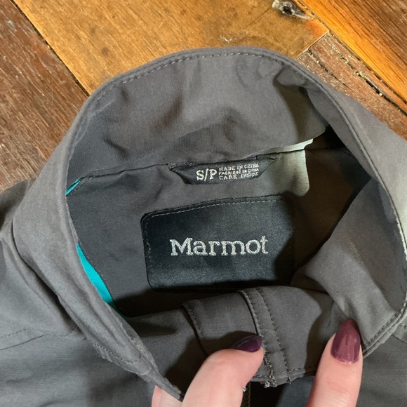 Marmot Women’s Gray Softshell Jacket Size Small Water-Resistant Lightweight Zip - Picture 4 of 15